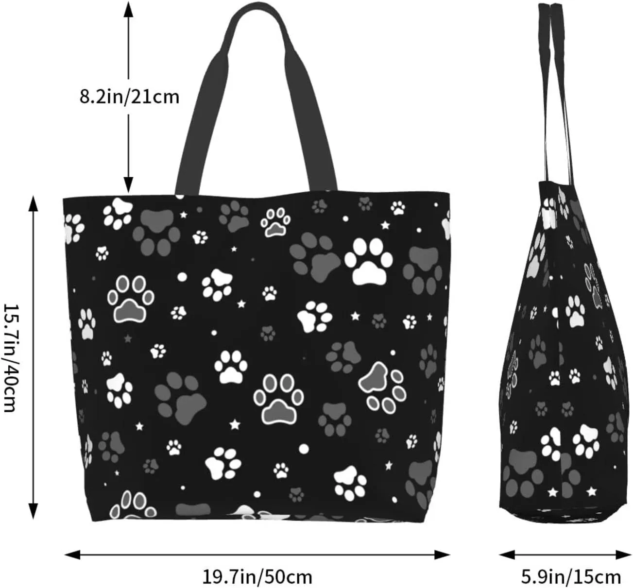 Large Tote Bag for Women Portable Beach Bag Reusable Grocery Bags Funny Gift Bag for Shopping Gym Travel