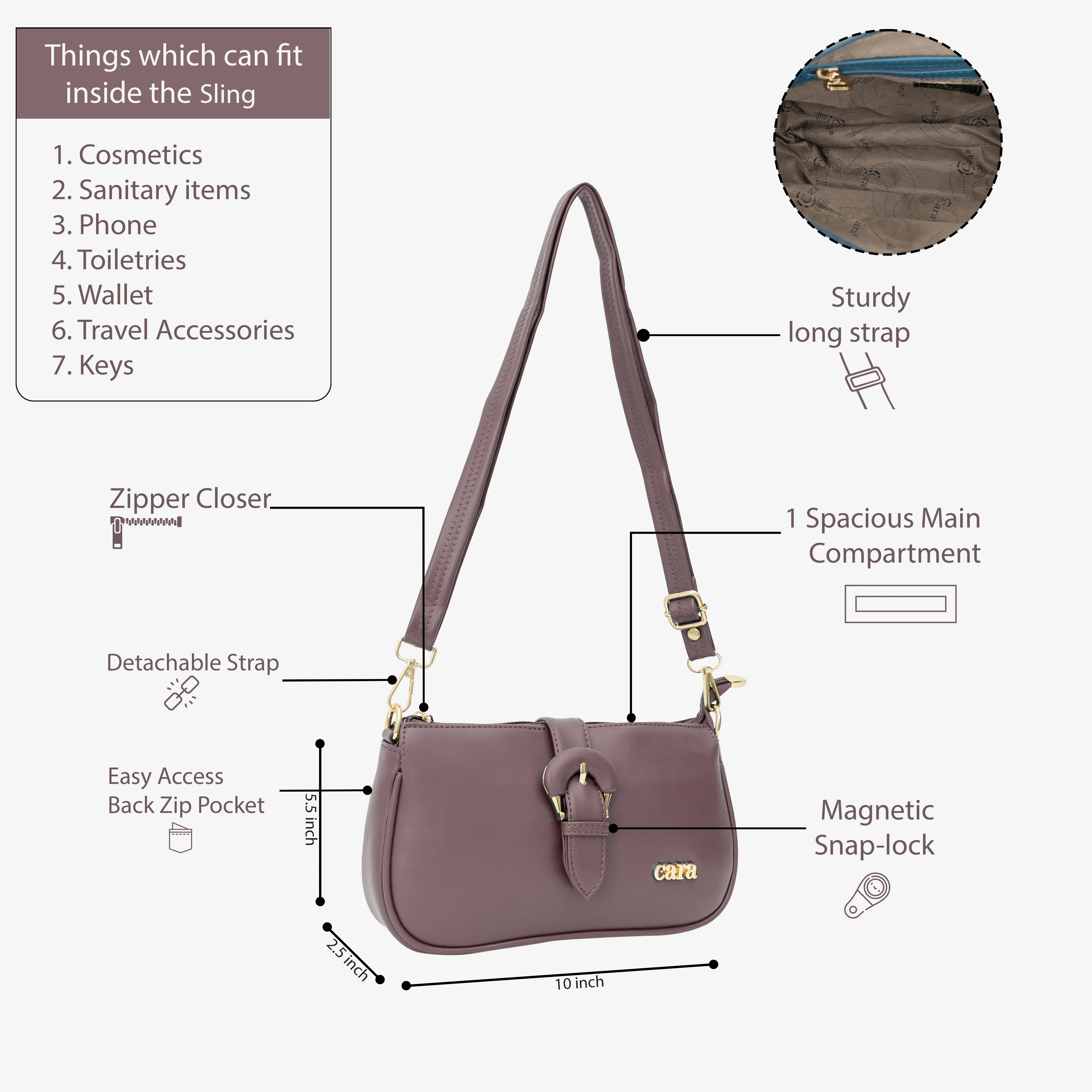 Lavender Pleasant Sling | Cara