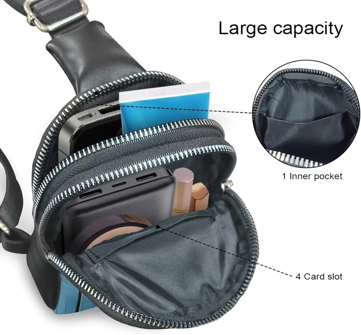 Leahter Small Sling Bag for Women,RFID Crossbody Bag Crossbody Purse for Women Gift