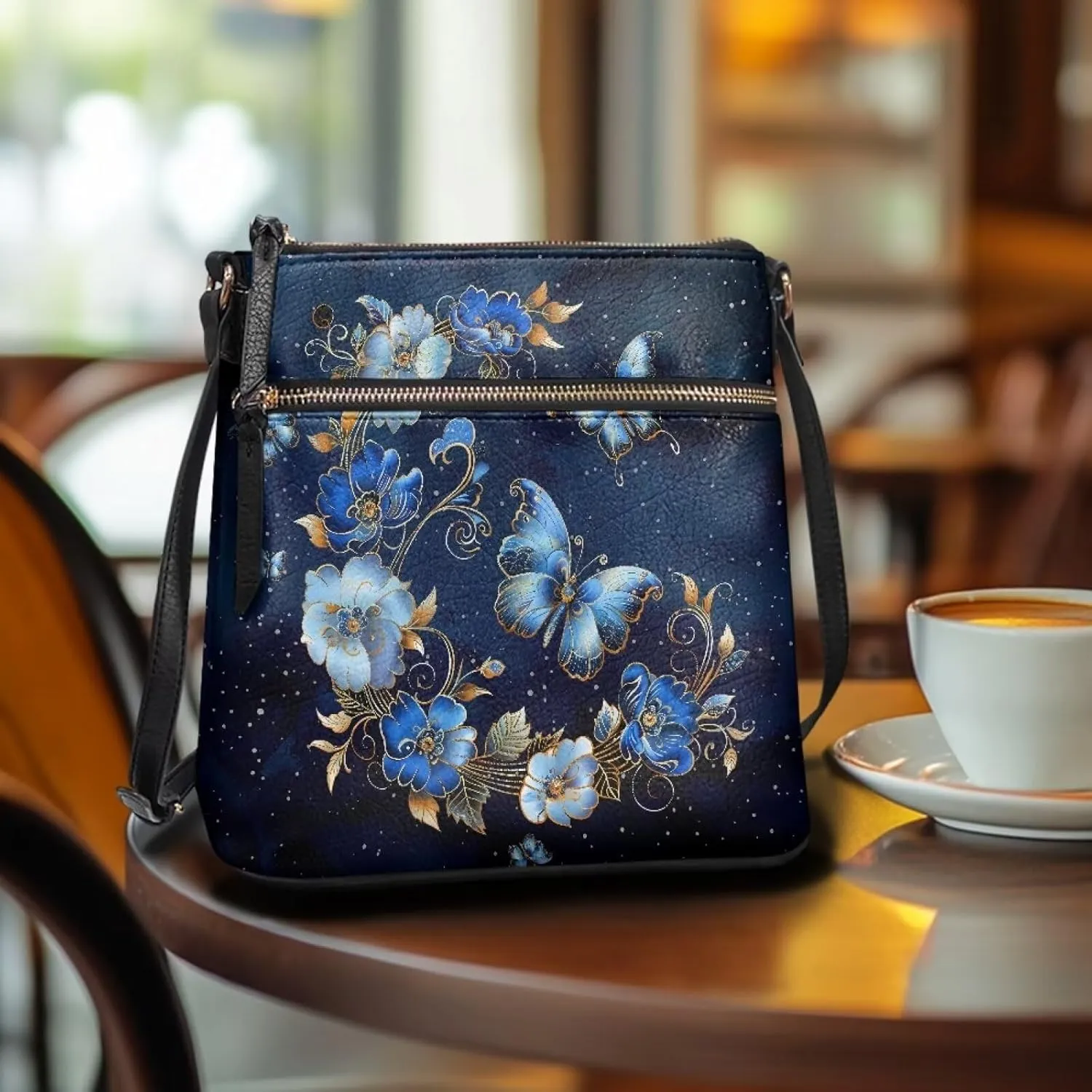 Leather Crossbody Bags for Women Travel Cell Phone Purse with Adjustable Strap Fashion Shoulder Handbag Wallet