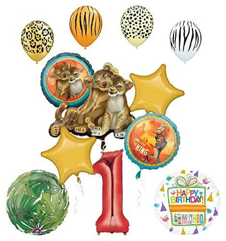 Lion King Party Supplies 1St Birthday Balloon Bouquet Decorations