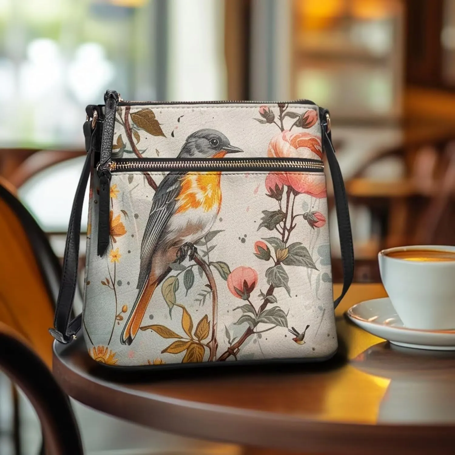 Lotusorchid Shoulder Purse Hobo Tote Handbag, Leather Crossbody Shoulder Bag with Adjustable Strap for Women