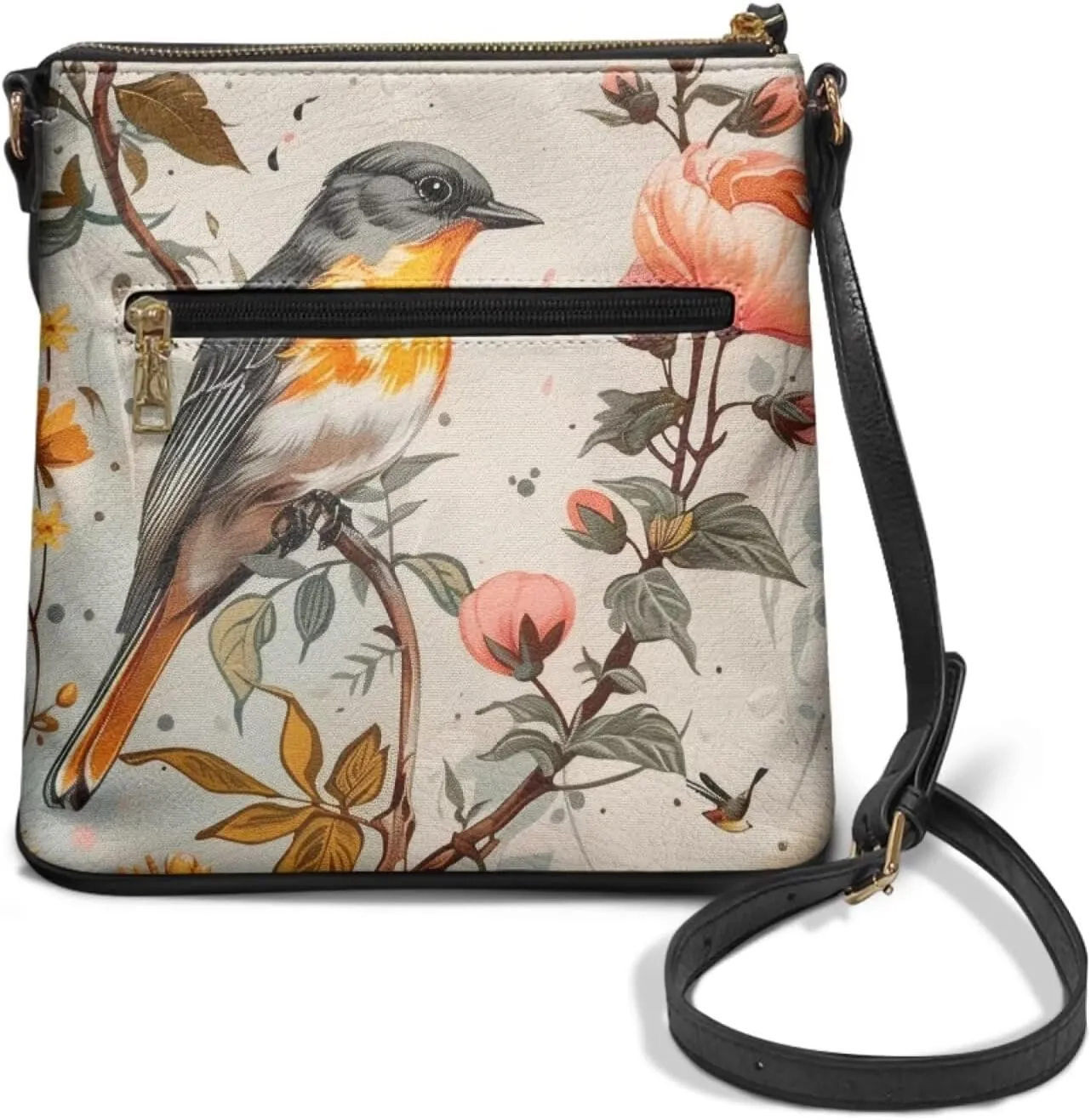Lotusorchid Shoulder Purse Hobo Tote Handbag, Leather Crossbody Shoulder Bag with Adjustable Strap for Women