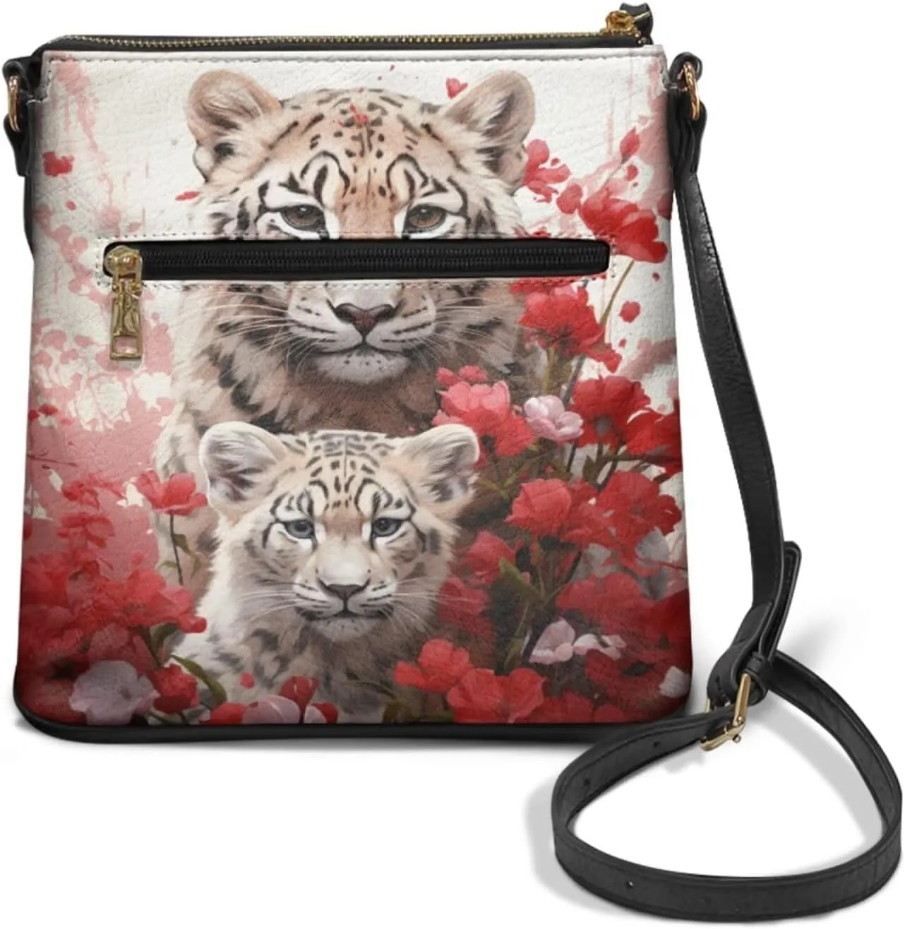 Lotusorchid Shoulder Purse Hobo Tote Handbag, Leather Crossbody Shoulder Bag with Adjustable Strap for Women