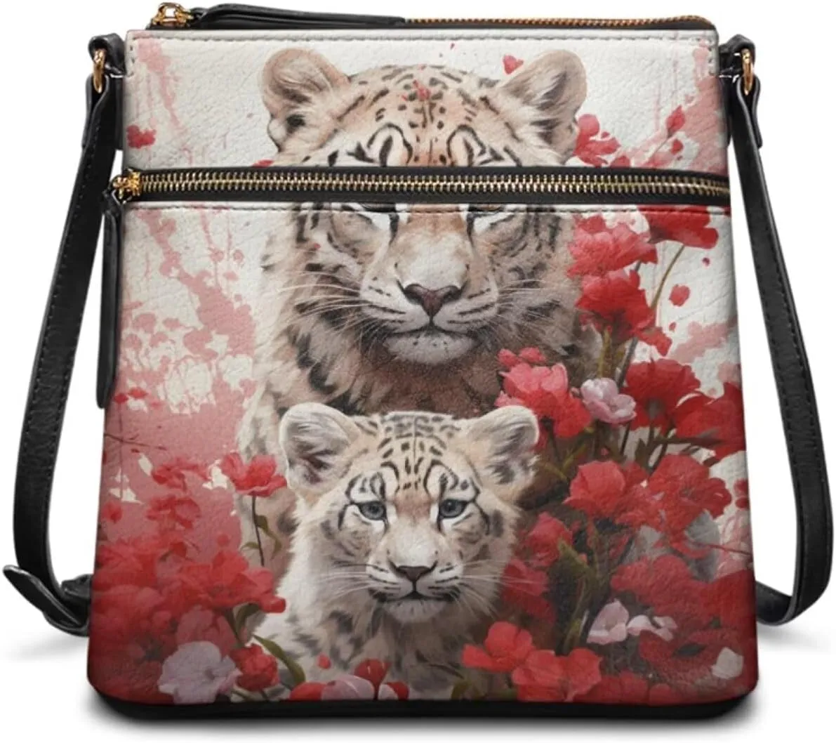 Lotusorchid Shoulder Purse Hobo Tote Handbag, Leather Crossbody Shoulder Bag with Adjustable Strap for Women