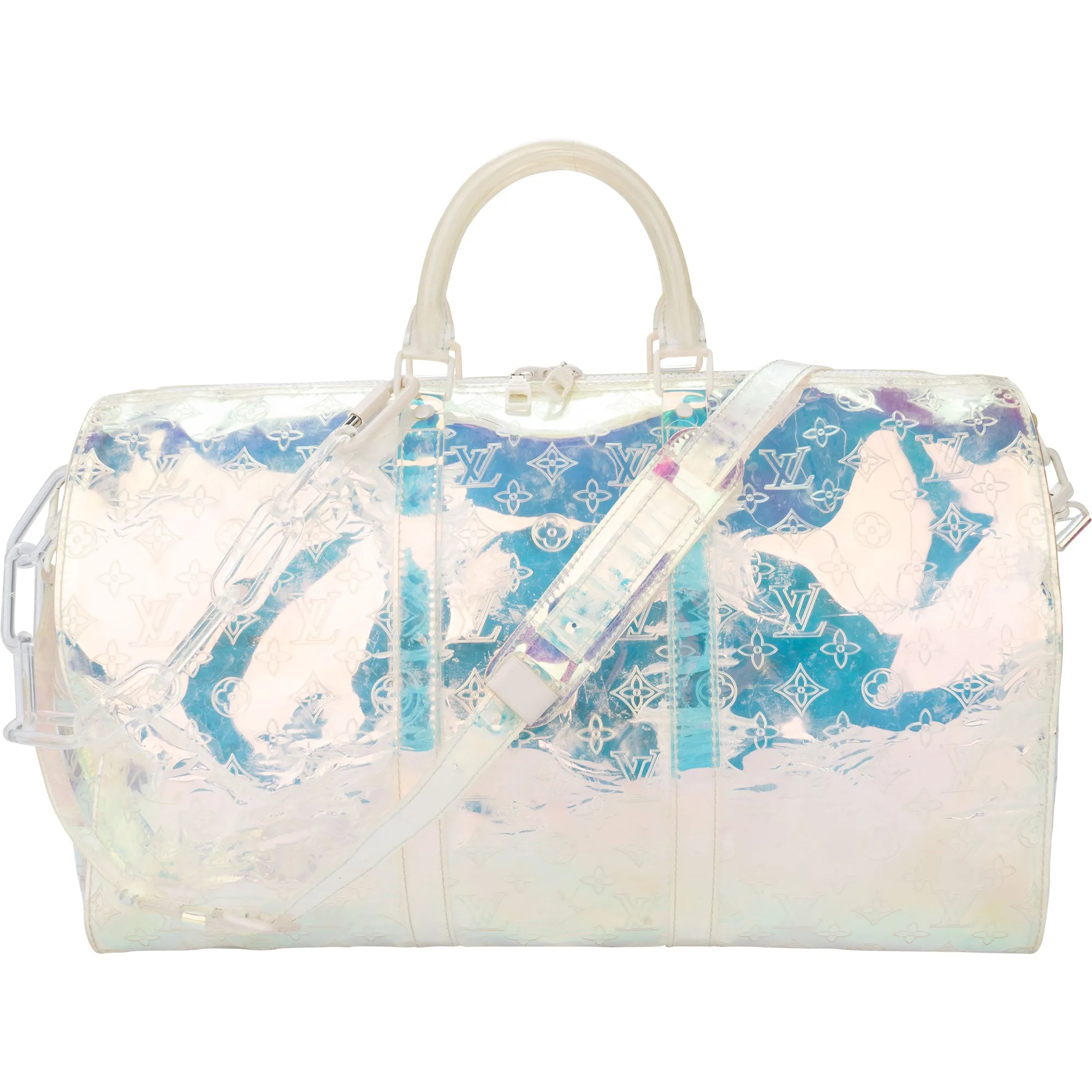 Louis Vuitton Transparent Prism by Virgil Abloh Keepall 50 Bandouliere