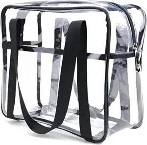 Louise Maelys Travel Clear Makeup Handbag Large Toiletry Cosmetic Organizer Bag Waterproof