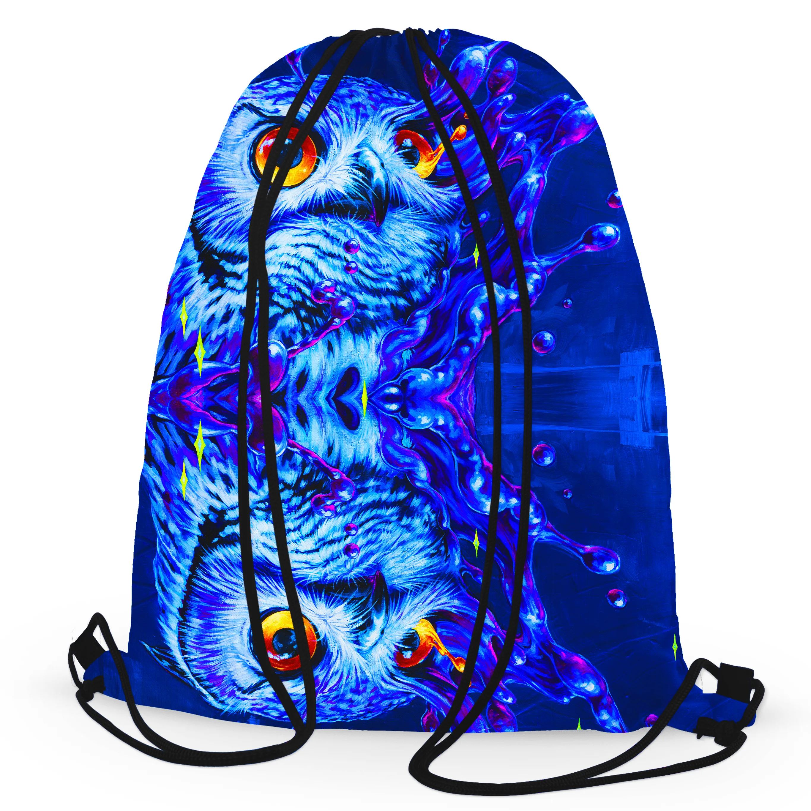 Lucid Owl Drawstring Bag