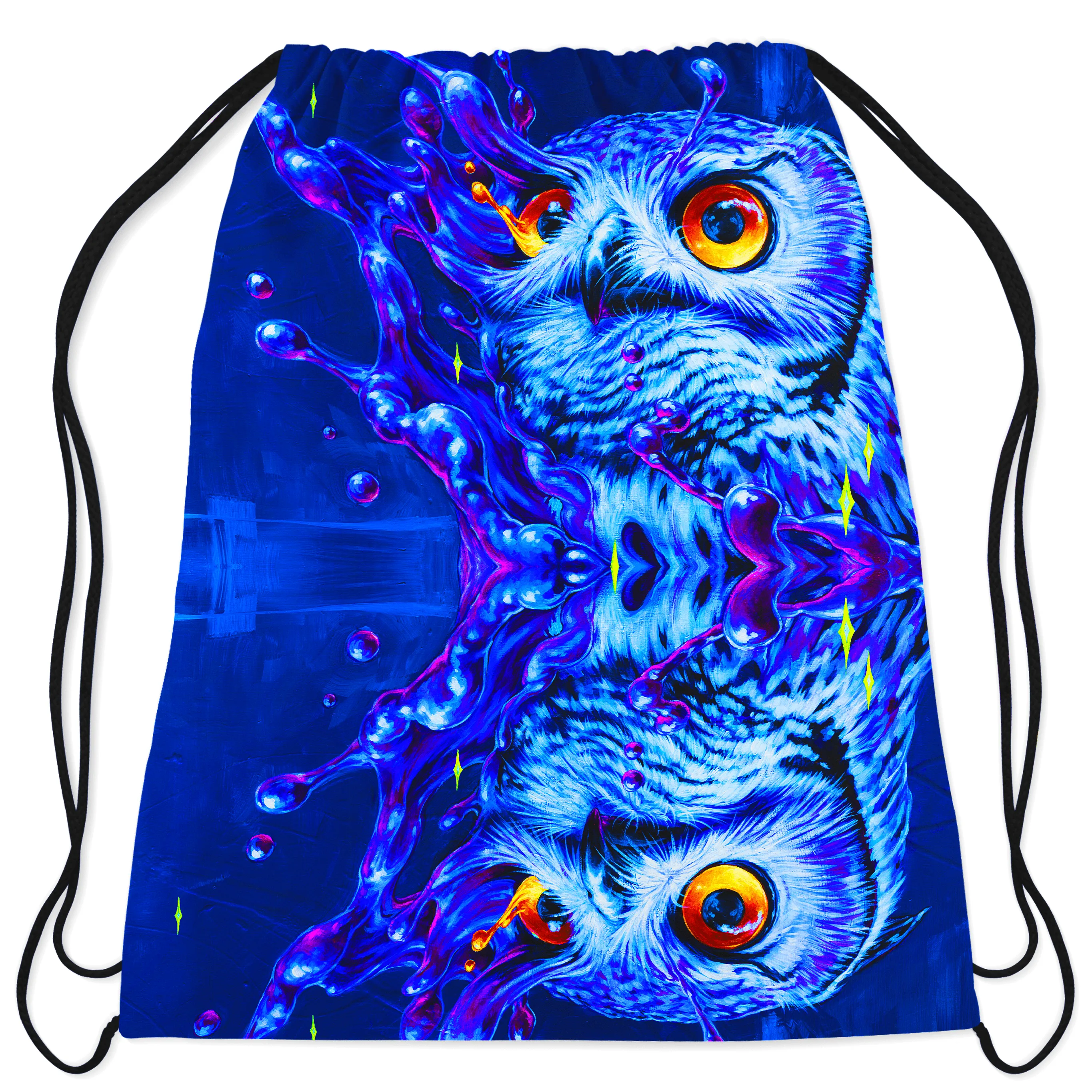 Lucid Owl Drawstring Bag