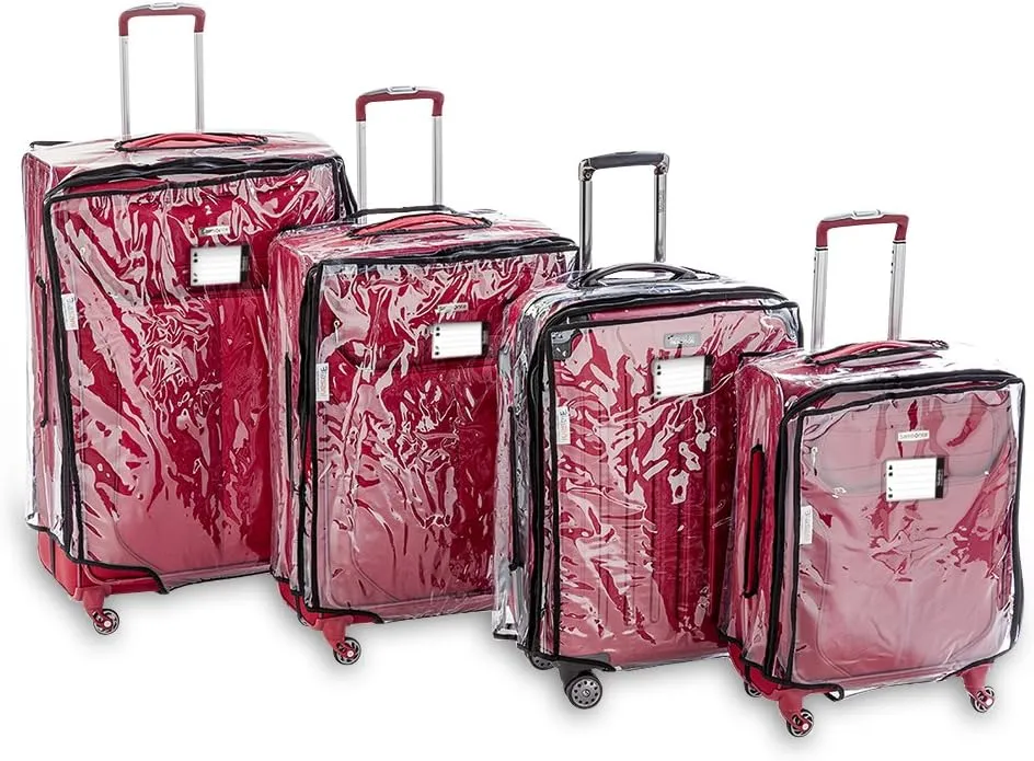 Luggage Protector Suitcase Clear PVC Waterproof TSA Aproveed Cover Fits Most (26"~27") Bags