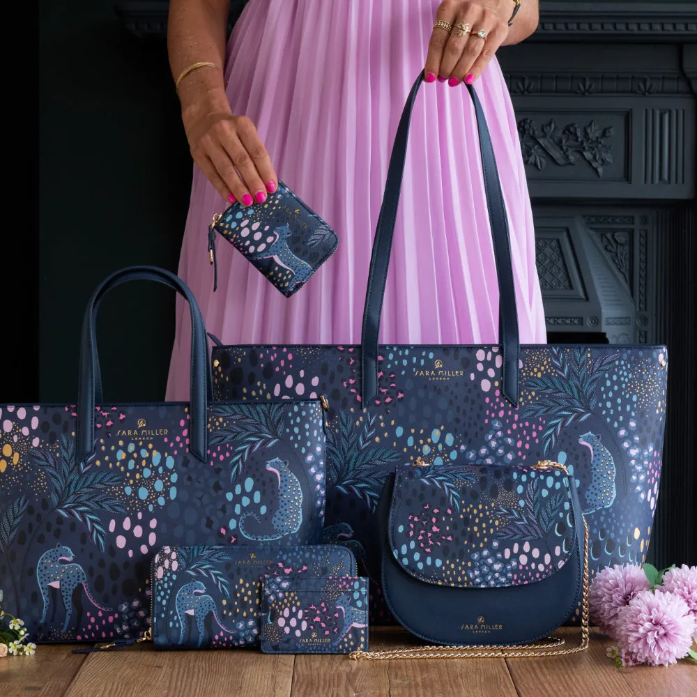 Midnight Leopard Large Tote