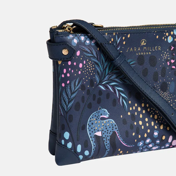 Midnight Leopard Zip Top Crossbody