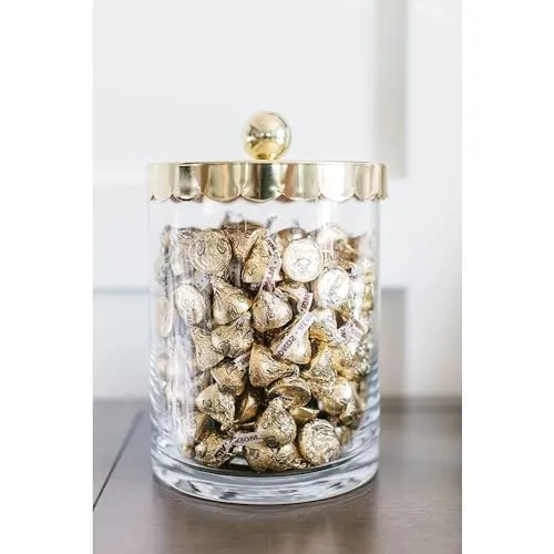 Milk Chocolate Kiss With Almonds Candy, Individually Wrapped, In Gold Foil Gluten Free, (7.6 oz) Bag (4 Pack)