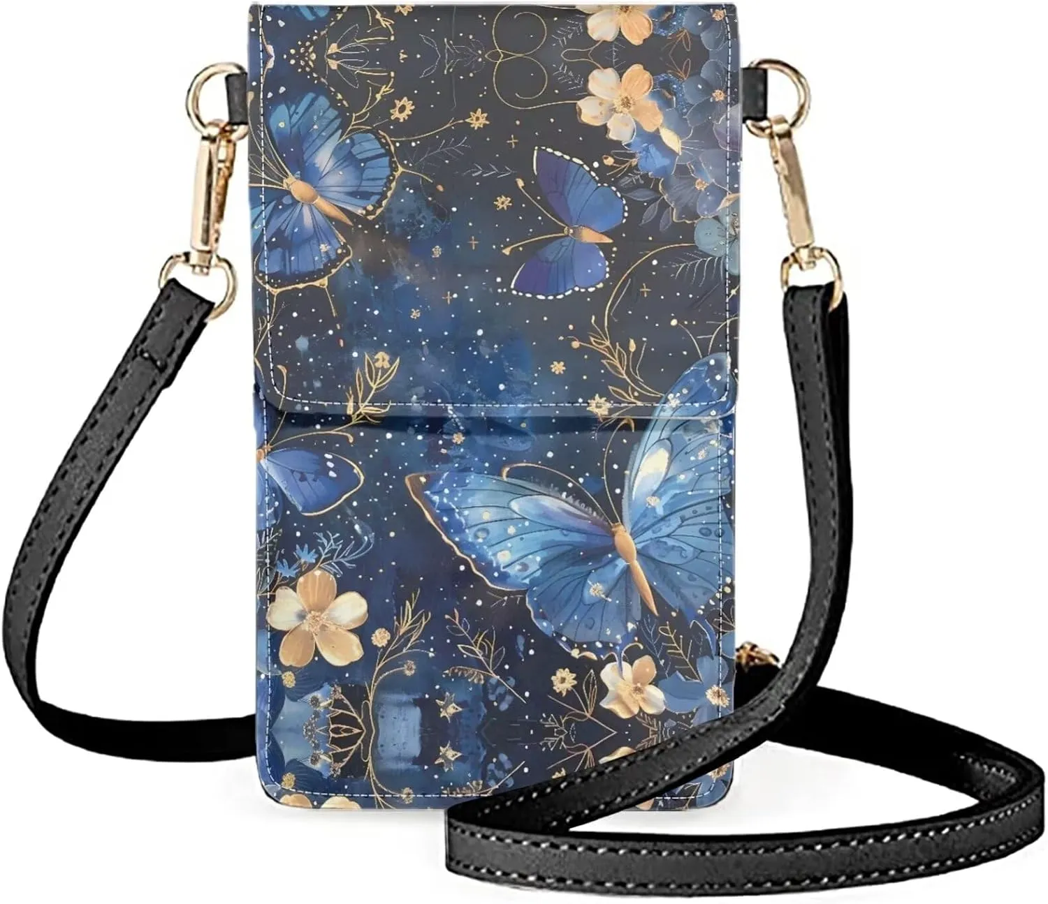 Mini Cell Phone Bag Smartphone Purse Crossbody Cell Phone Pouch with Touchscreen Window