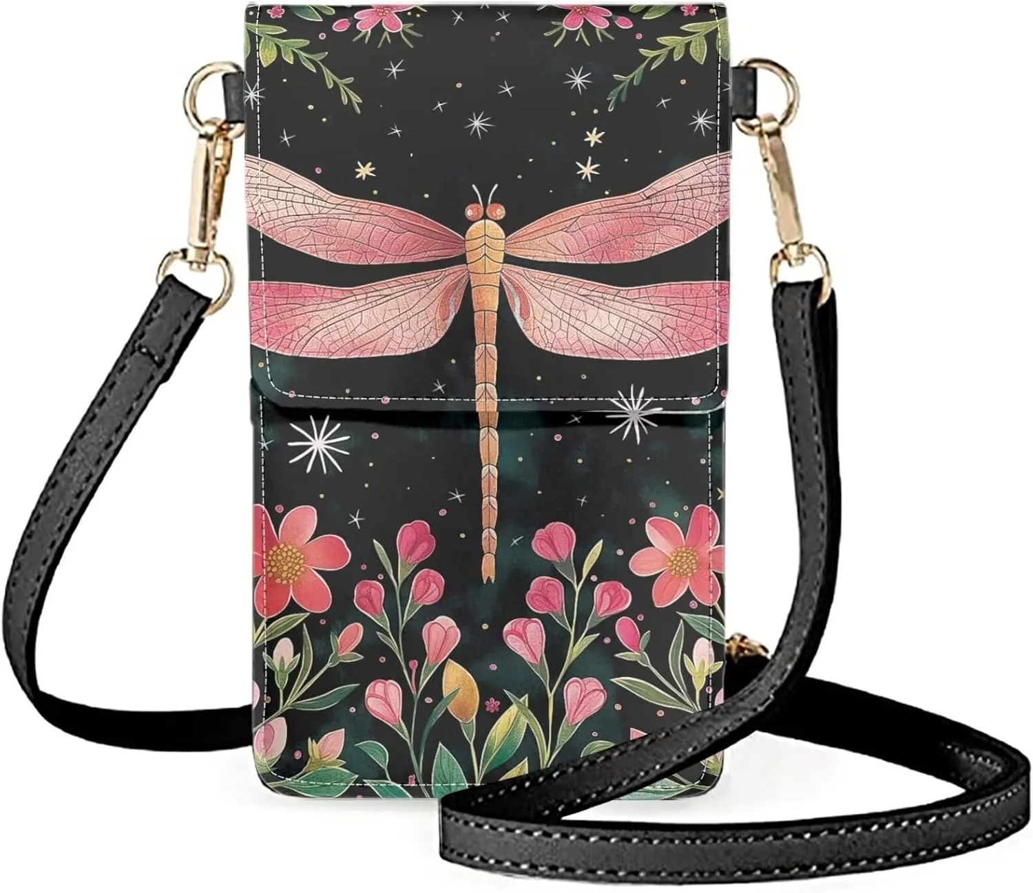 Mini Cell Phone Bag Smartphone Purse Crossbody Cell Phone Pouch with Touchscreen Window