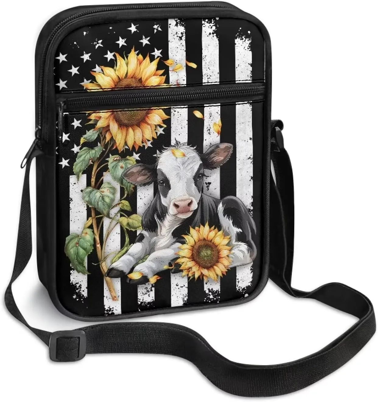 Mini Messenger Bag Small Crossbody Bags for Women Men Sling Bag Satchel Bag Shoulder Bag with Multi Pockets