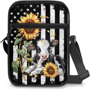 Mini Messenger Bag Small Crossbody Bags for Women Men Sling Bag Satchel Bag Shoulder Bag with Multi Pockets