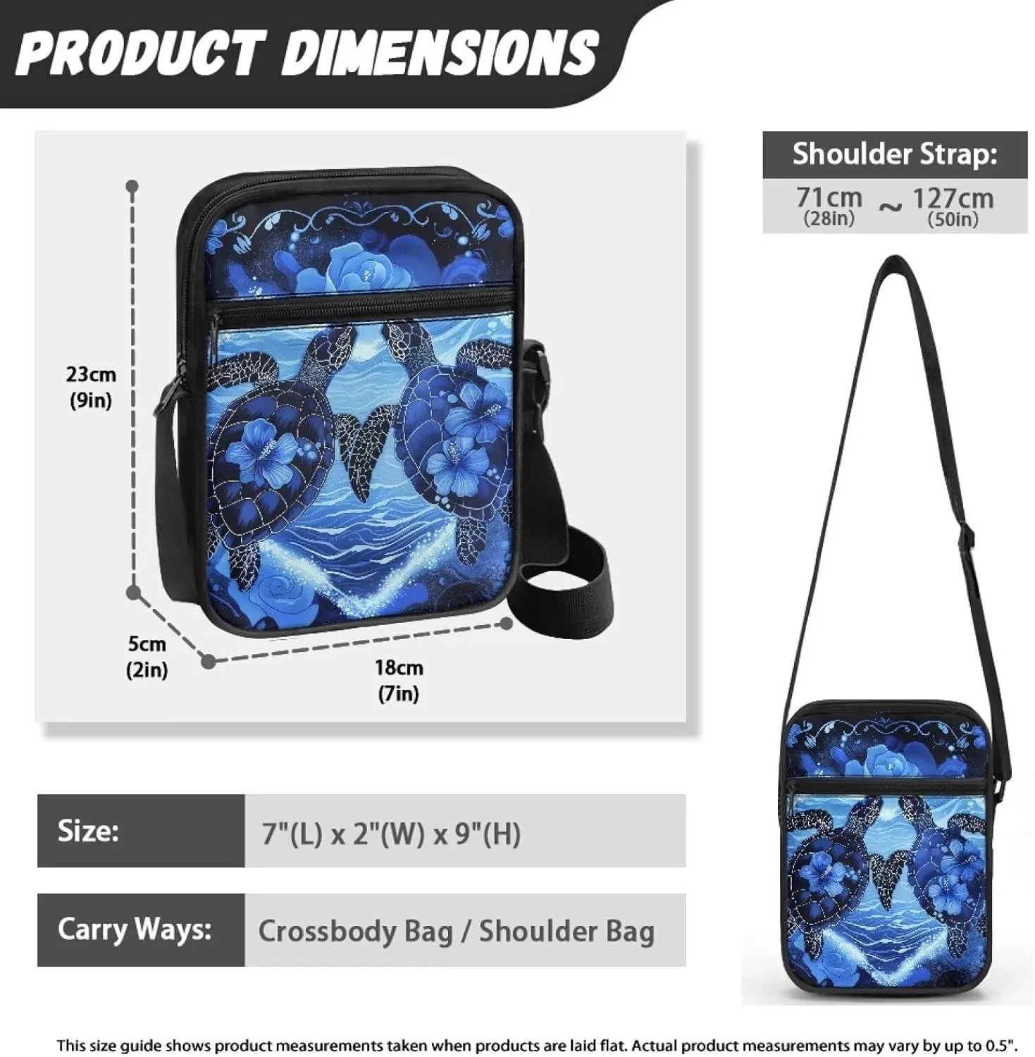 Mini Messenger Bag Small Crossbody Bags for Women Men Sling Bag Satchel Bag with Adjustable Strap and Pockets