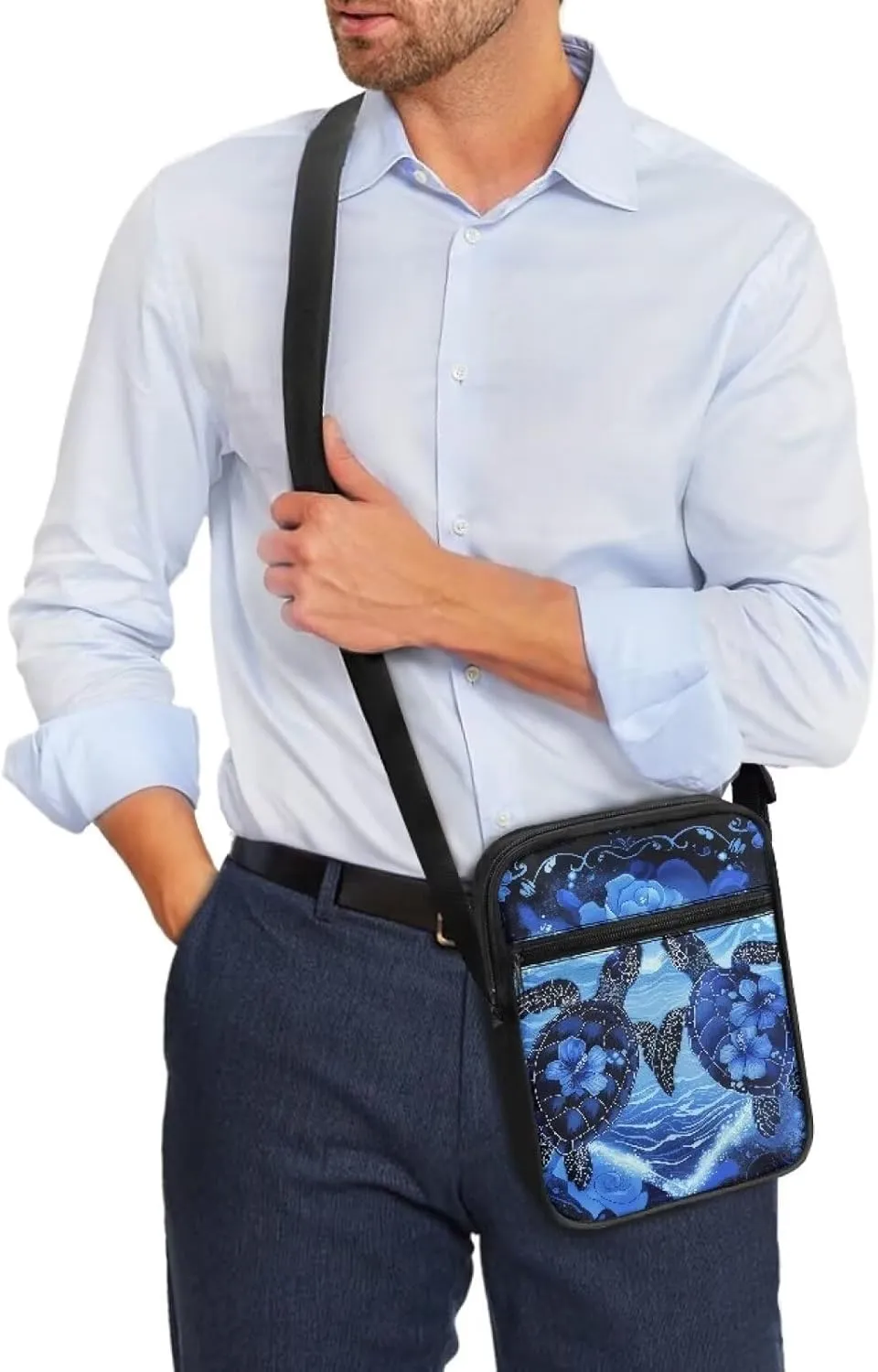 Mini Messenger Bag Small Crossbody Bags for Women Men Sling Bag Satchel Bag with Adjustable Strap and Pockets