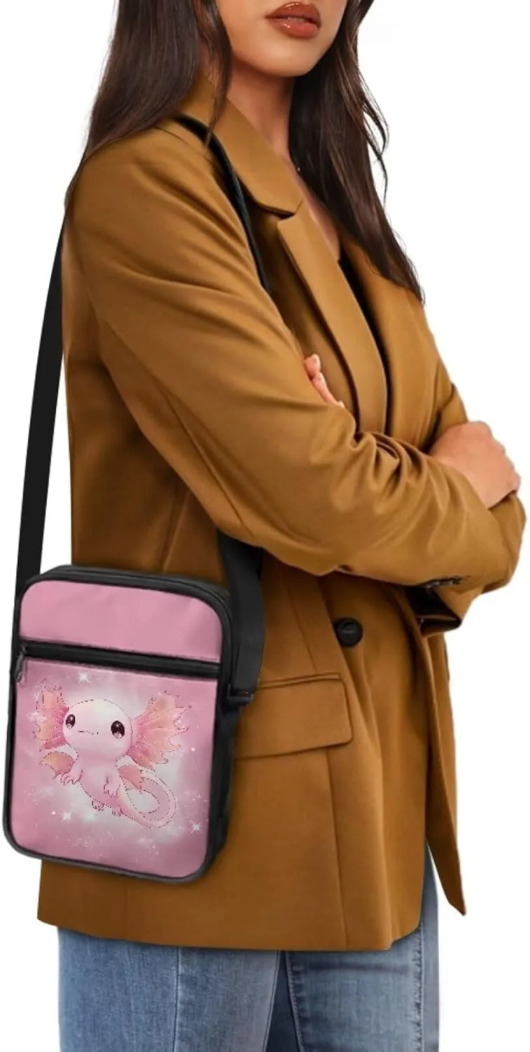 Mini Messenger Bag Small Crossbody Bags for Women Men Sling Bag Satchel Bag with Adjustable Strap and Pockets