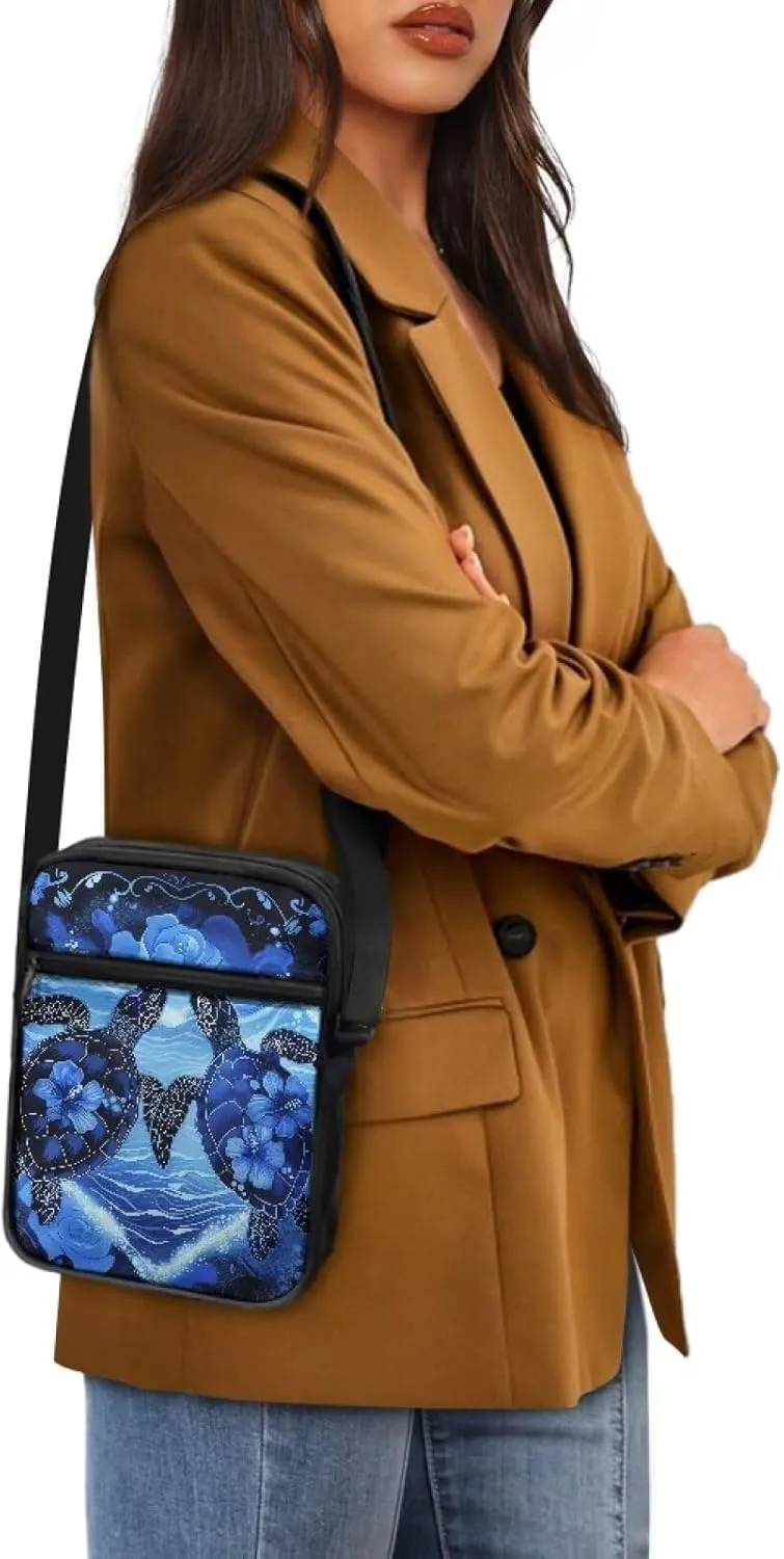 Mini Messenger Bag Small Crossbody Bags for Women Men Sling Bag Satchel Bag with Adjustable Strap and Pockets