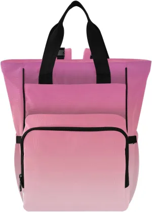 Minimalist Pink Multi function Waterproof Diaper Bag,Portable Travel Diaper Back Pack Large Capacity with Insulated Pockets and Stroller Straps,Diaper Bags For Baby Girl Boy