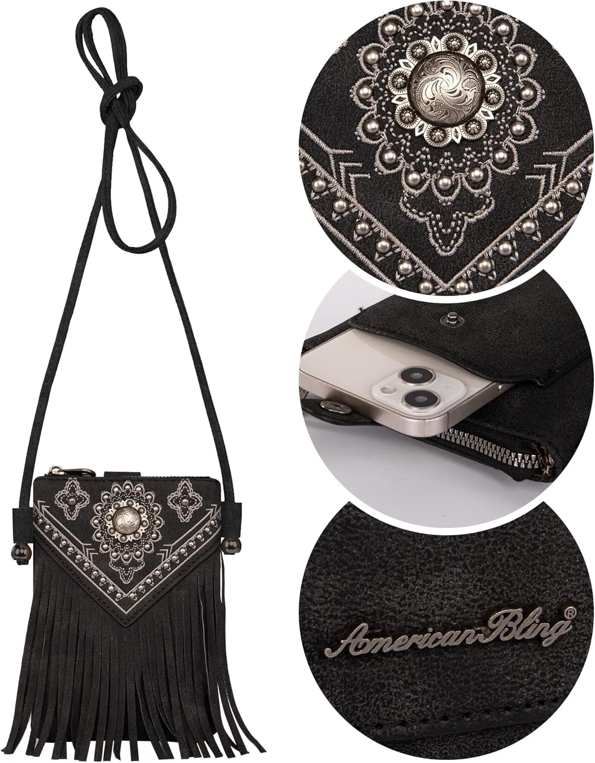 Montana West Small Crossbody Bags for Women Western Cell Phone Purse