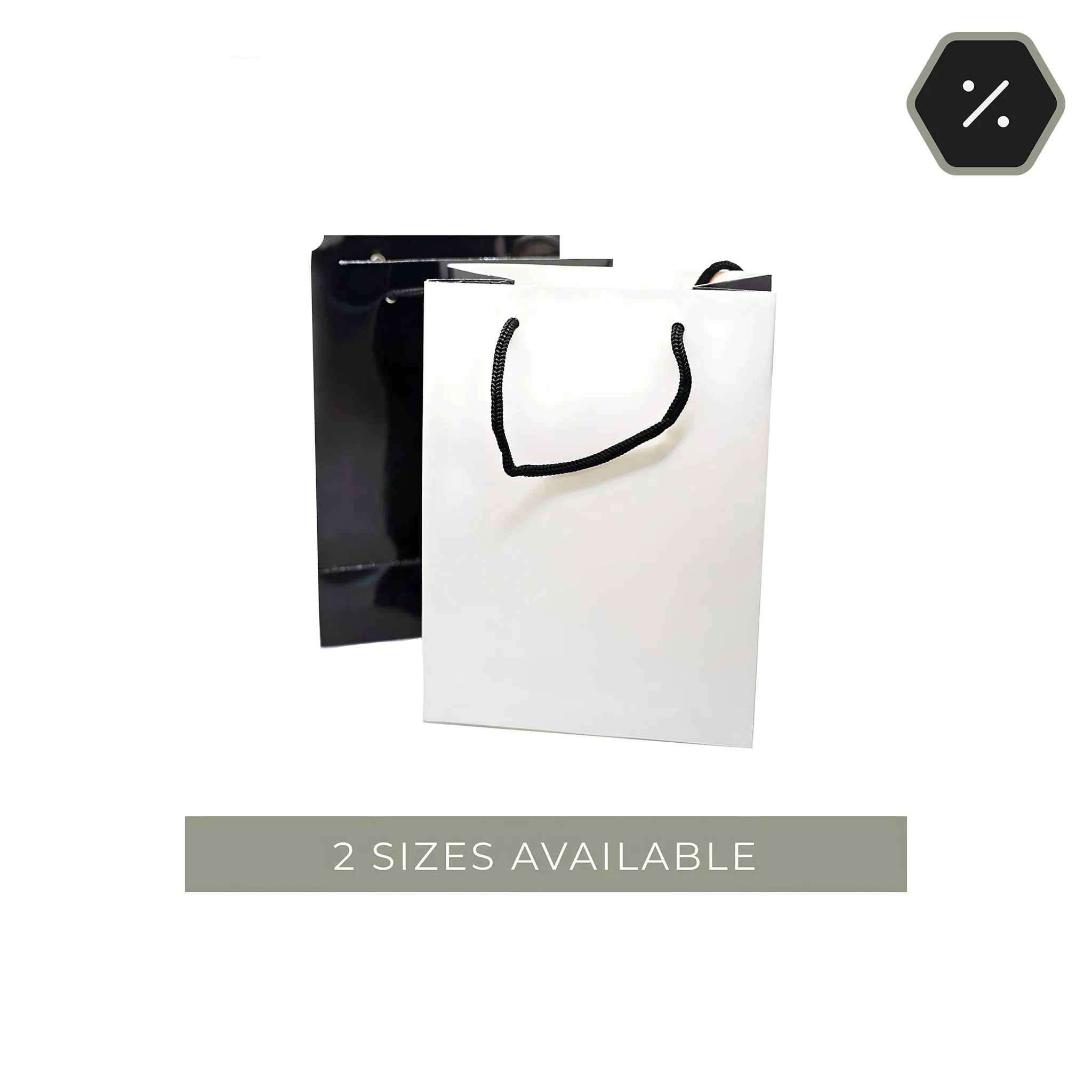 Monza High Gloss Tote Bags (Pack of 10)