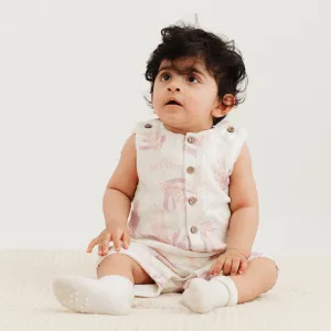 Muhly Grass Double Layer Muslin Romper/Jumpsuit/Onesie
