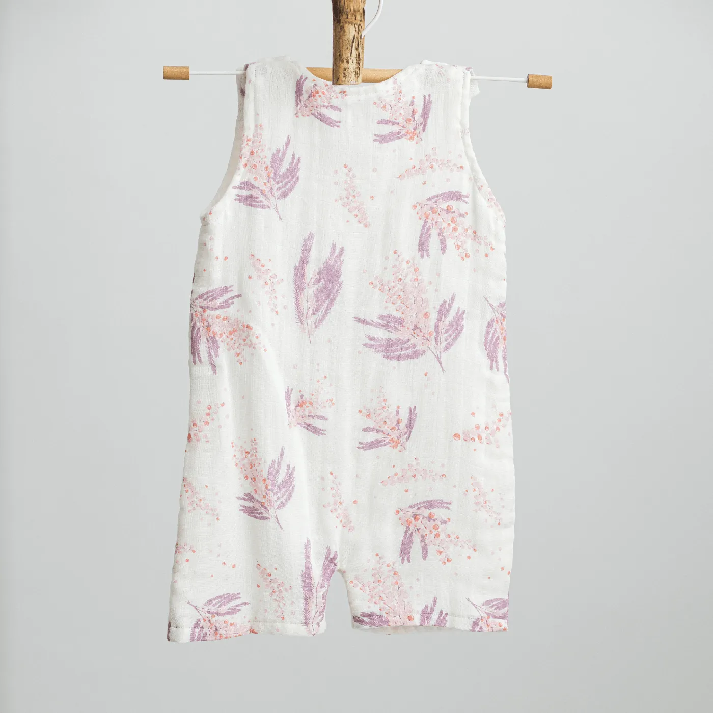 Muhly Grass Double Layer Muslin Romper/Jumpsuit/Onesie