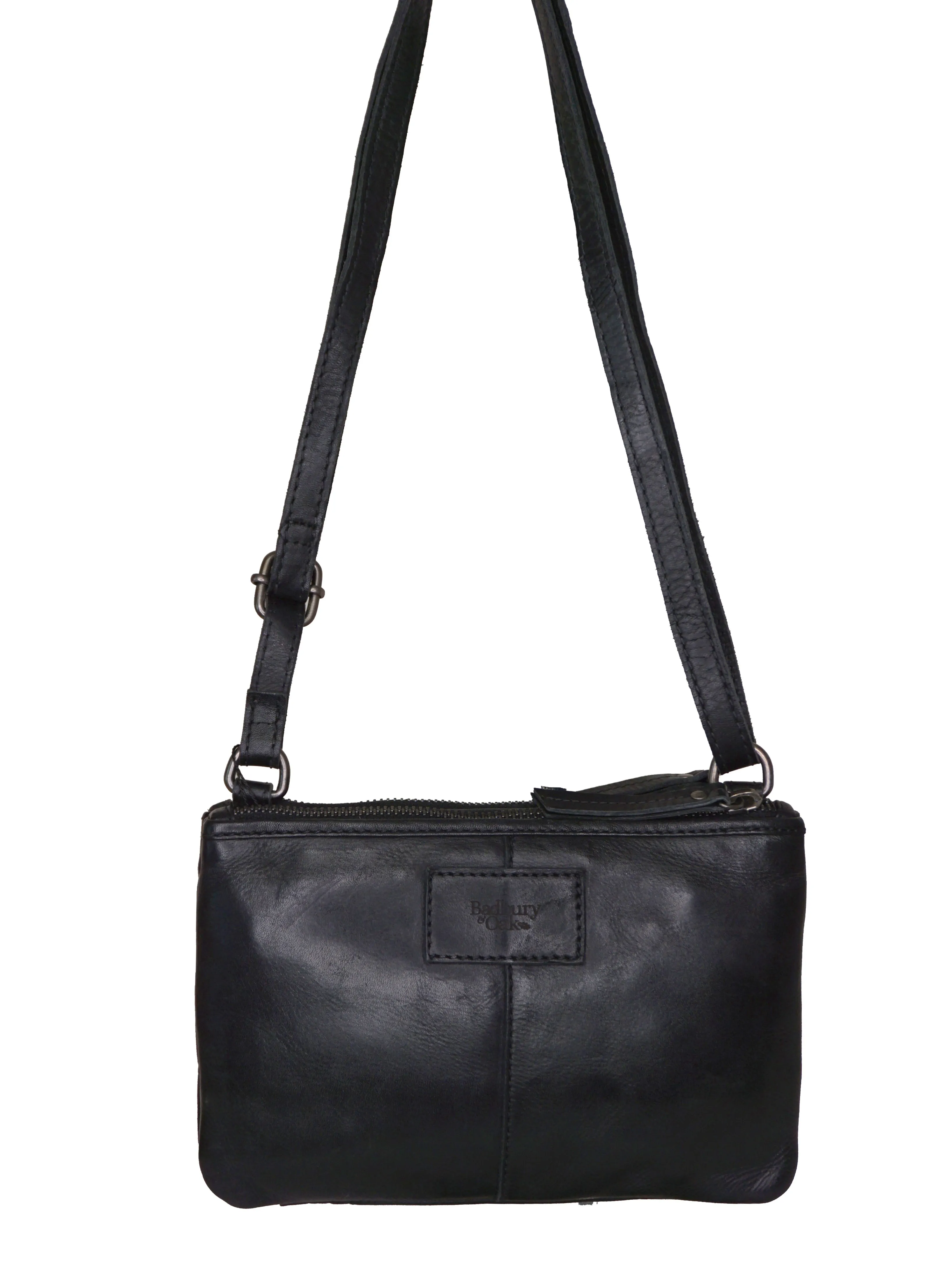Multi Gusset Bag with Applique Design - Royale Leather 'Kensington'