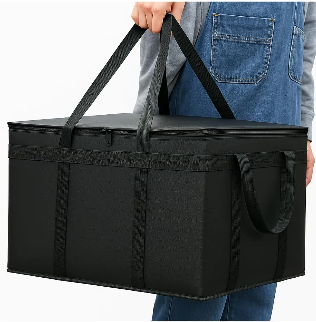 musbus Insulated Food Delivery Bag Cooler Bags Keep Food Warm Catering Therma for doordash Catering cooler bags insulated catering bag 22x14x13 therma catering shopper accessories hot XL XXL Pizza