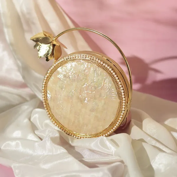 Naaz Embellished Mother of Pearl Clutch
