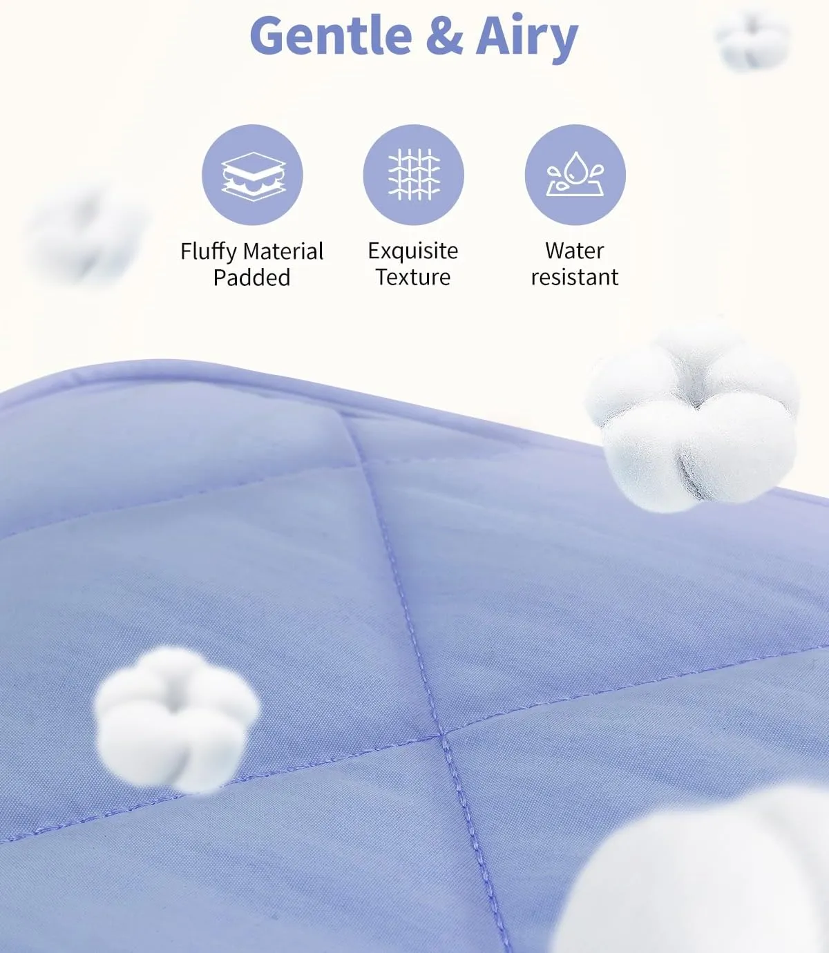 Narwey Travel Toiletry Bag for Traveling Women Travel Bag for Toiletries, Quilted Makeup Bag Cosmetic Make up Bags Medicine Bag for Girls (Blue)