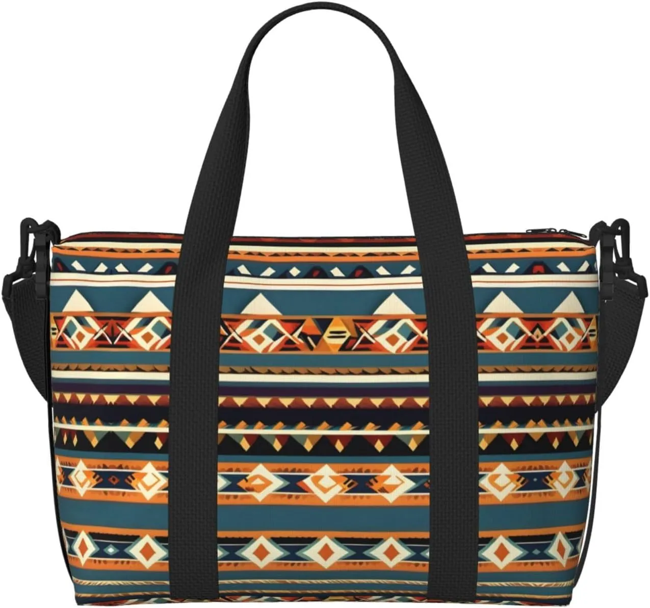 Native American Pattern print Travel Duffel Bag,workout duffel bag, overnight shoulder Bag,Weekender Bag for Women Men