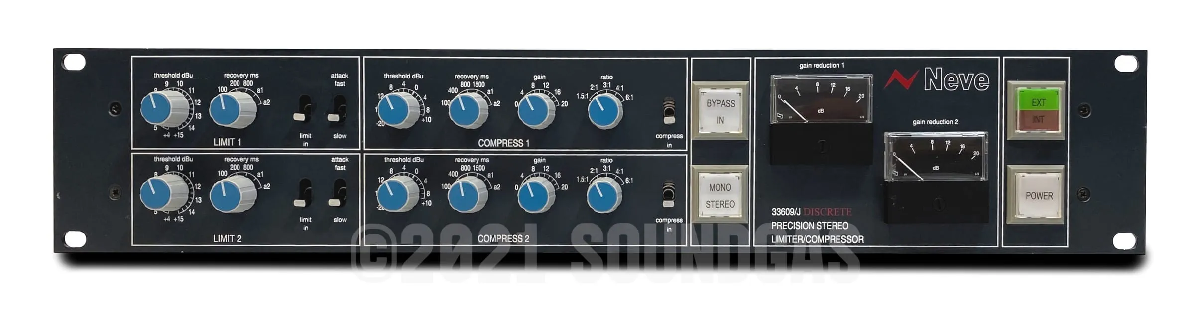 Neve 33609/J Discrete (J/D) Stereo Limiter/Compressor