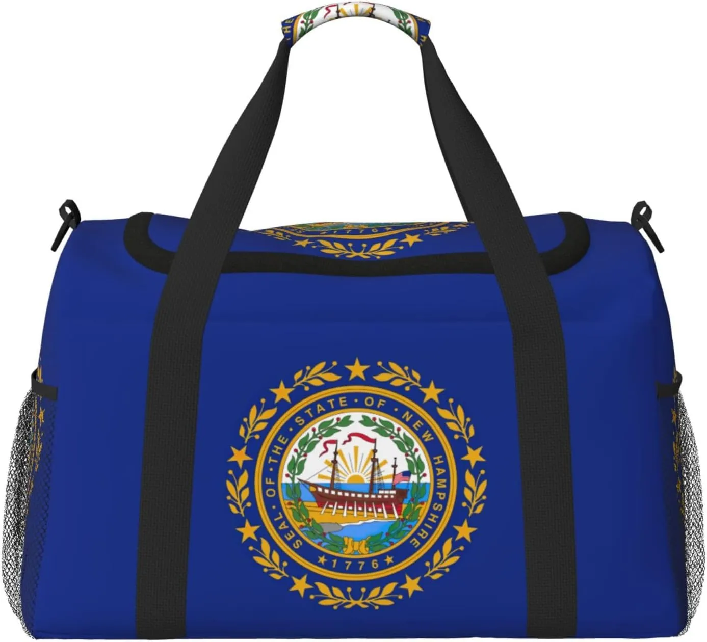 New Hampshire state flag print Overnight Bags for Women and Men Shoulder Bag Carry On Bag for Traveling Travel Essentials