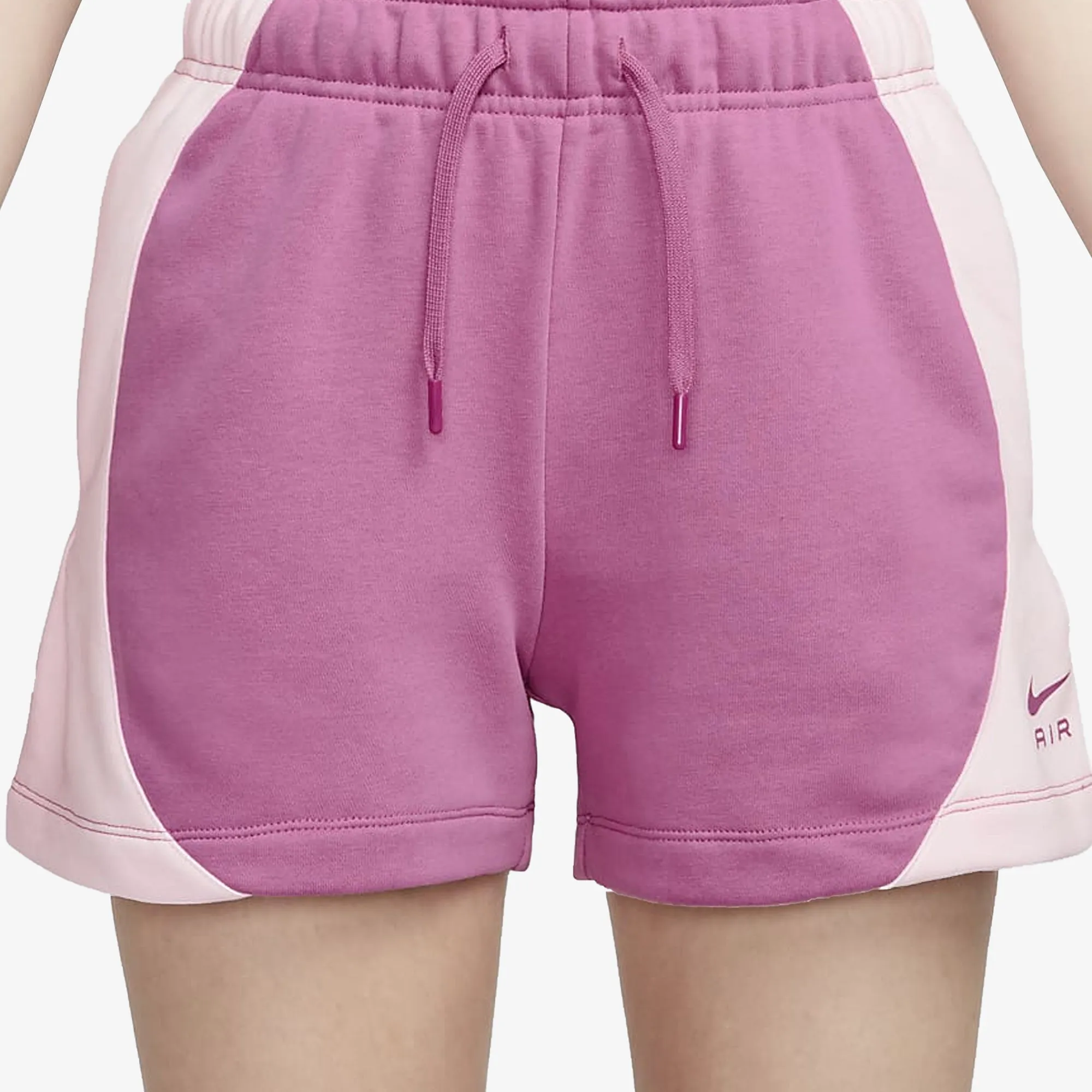 Nike | MID-RISE FLEECE SHORTS  { COSMIC FUCHSIA/PINK FOAM /COSMIC FUCHSIA