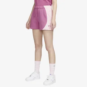 Nike | MID-RISE FLEECE SHORTS  { COSMIC FUCHSIA/PINK FOAM /COSMIC FUCHSIA