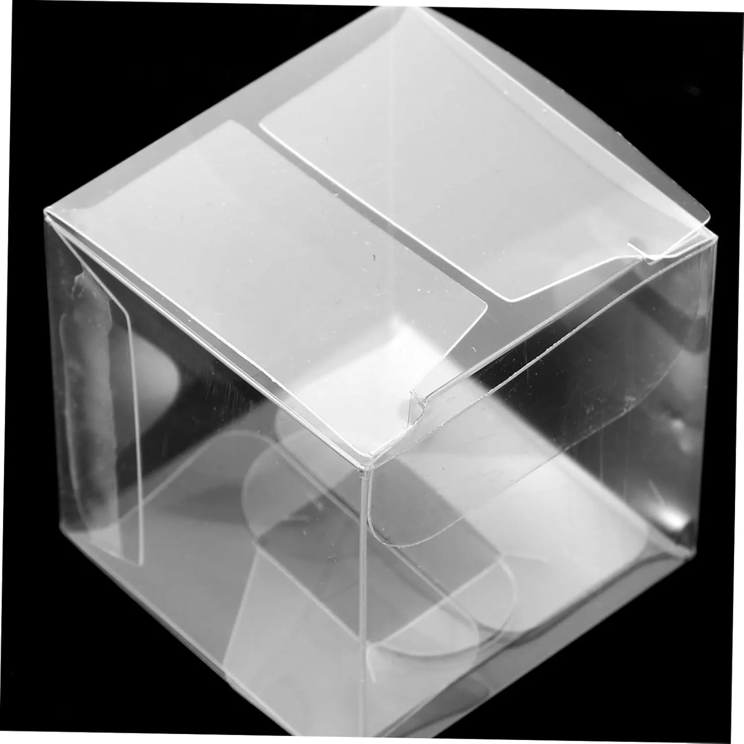 NOLITOY 225 Pcs Christmas Boxes Wedding Favors Party Favor Boxes Clear Lid Packaging Boxes Muffin Single Container Pastry Container Christmas Bags Miss Storage Rack With Hole