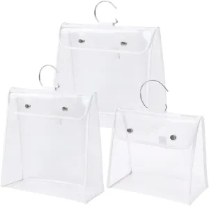 NOLITOY Waterproof Dustproof Hanging Bag Set Purse Dust Bags Organizer for Handbags Storage