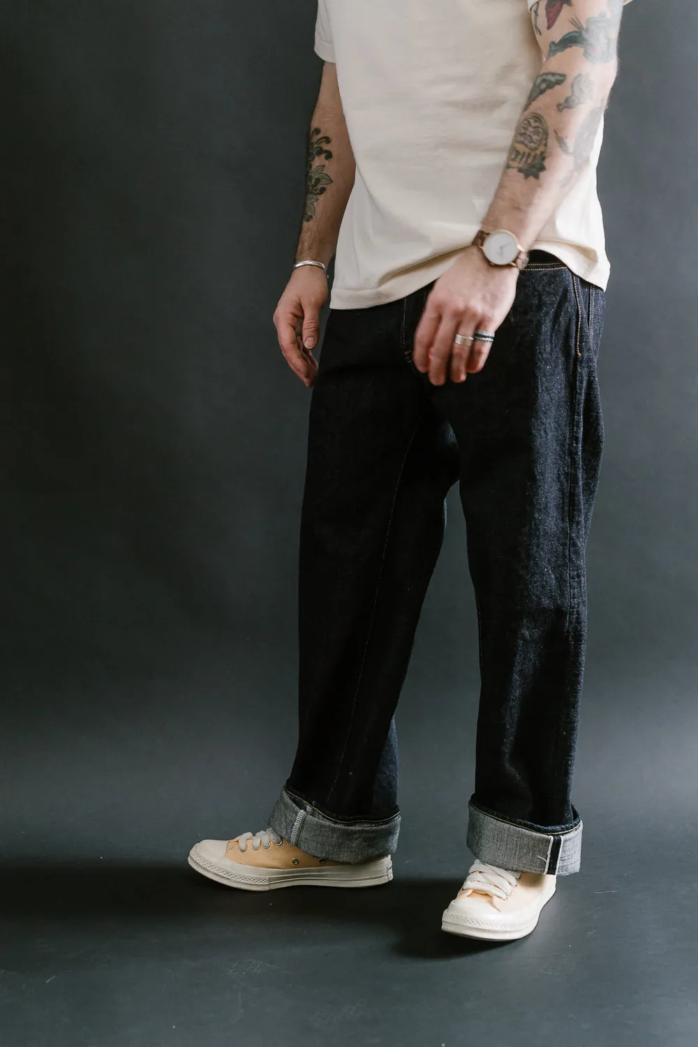 ONI-200 - 15oz "Low Tension" Jeans - Wide Straight