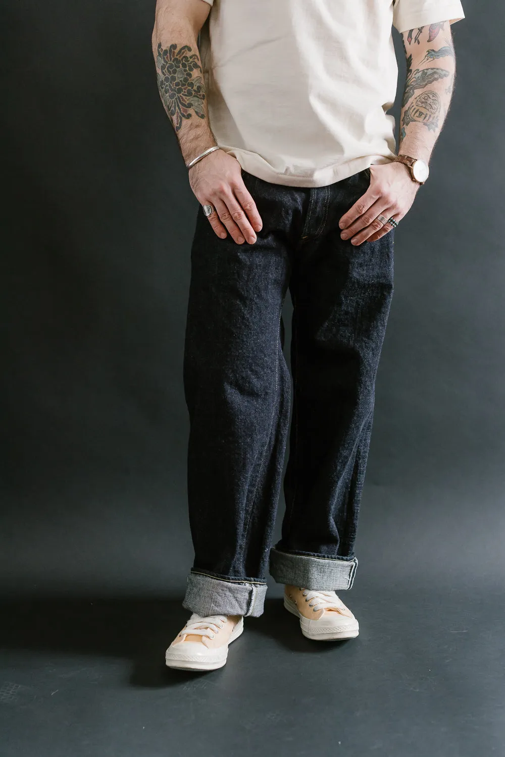 ONI-200 - 15oz "Low Tension" Jeans - Wide Straight