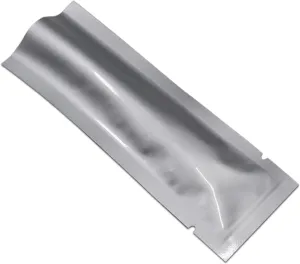PABCK 100 Pcs 3.15x9.45 inches Small Mylar Bags Heat Sealable 3.34mil Pure Foil Bag Powder Coffee Food Storage Vacuum Pouches for Sampling Packaging Aluminum Foil Package