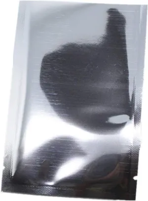 PABCK 500 Pack 3.1x4.7 inch (Inside Size 2.8x4.3 inch) Silver Foil Pouch Heat Seal Bulk Food Storage Bags Vacuum Sealer Wrapping