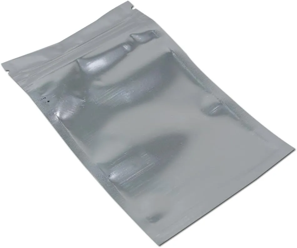 PABCK 500 Pack 5.5x7.9 inch (Inside Size 5.1x6.3 inch) Clear Front Resealable Heat Seal Bags for Zip Bulk Food Storage Lock Bag Reclosable Airtight Foil Pouch with Tear Notches