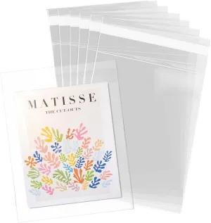 Pack It Chic - 10” X 13” (200 Pack) Clear Resealable Cello Bags - Fits 10X13 Prints, Photos, Documents - Self Seal