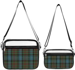 Paisley District Tartan Transparent Cross Bag Two-piece Set, Fashionable Transparent Bag