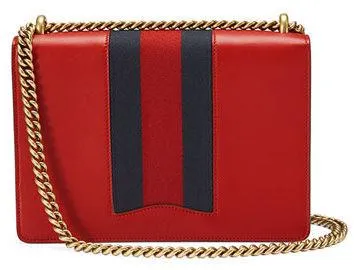 Peony Medium Eye Chain Shoulder Bag Red