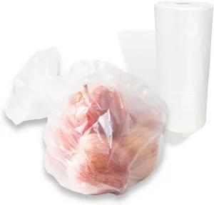 Perforated Produce Bags 12" x 20" Clear Case of 4 Rolls (3000 Bags)